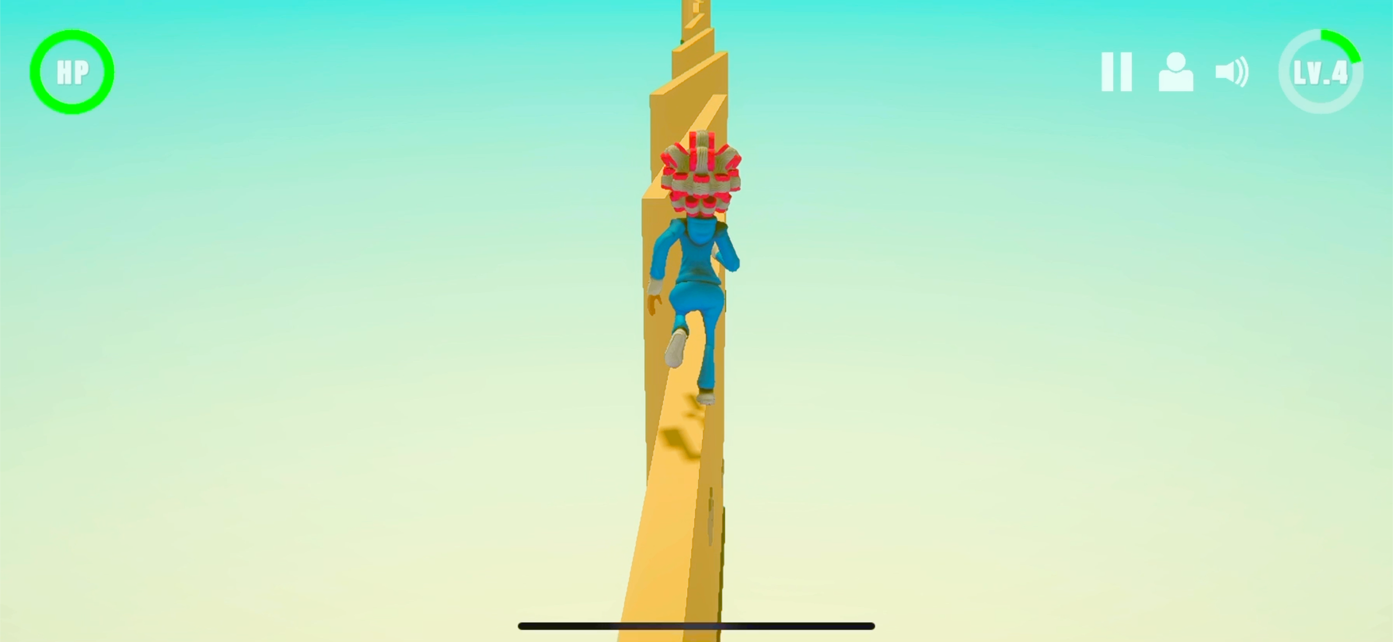 Jump Claire game screenshot featuring dynamic moving platforms and obstacles